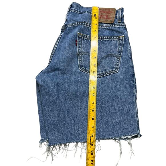 Levi’s 550 Men’s Upcycled Cutt Off Denim Shorts / Jorts - Relaxed Fit DIY - 34 - Picture 7 of 8